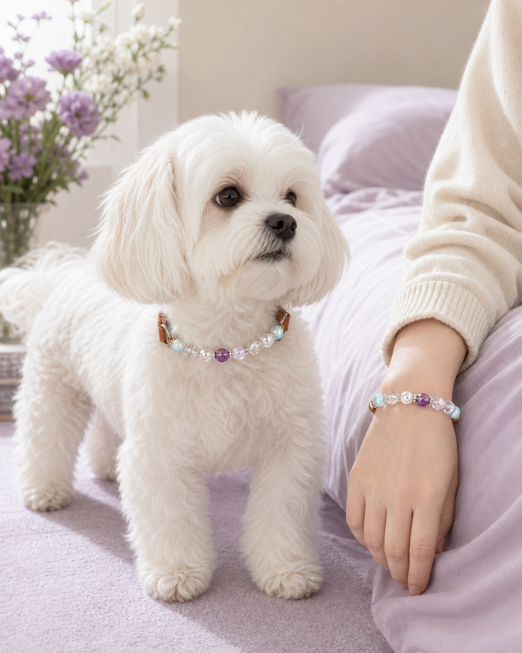 Gentle Light Matching Crystal Set human and pet matching crystal moment