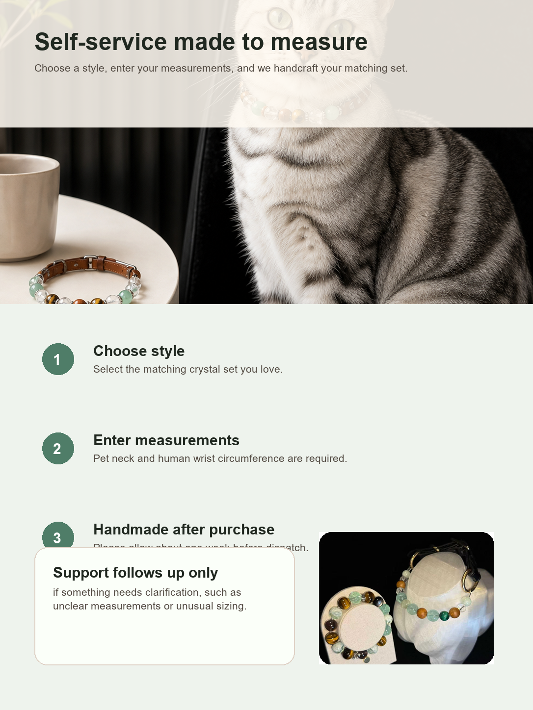Libra Balance Matching Crystal Set self-service made-to-measure guide